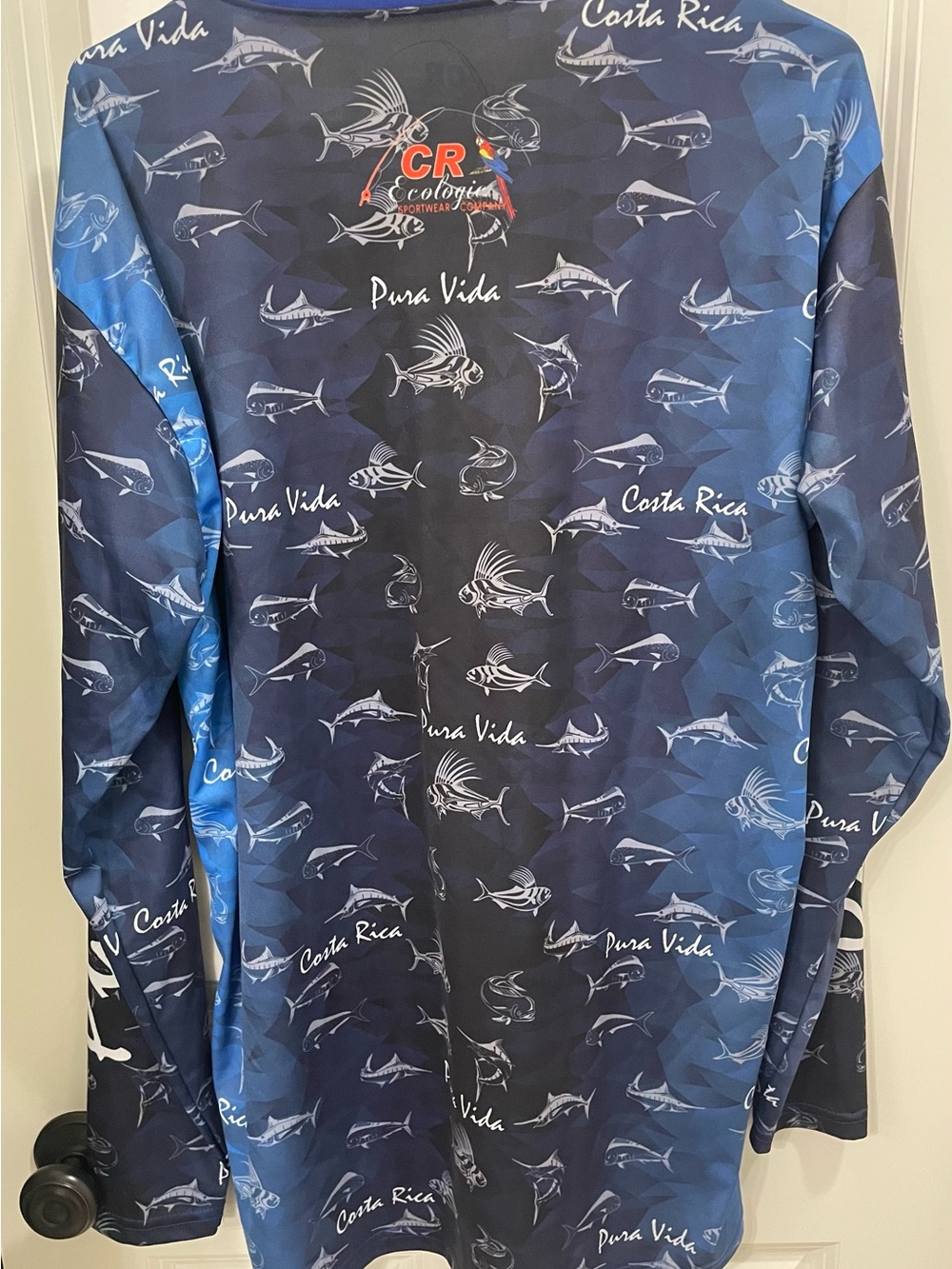 Costa Rica Long-Sleeve Rash Guard - Blue - Picture 2 of 5